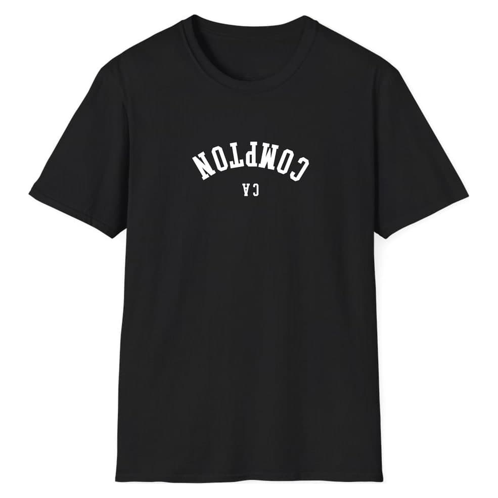 Compton CALIFORNIA ARCHED - UPSIDE DOWN — Black