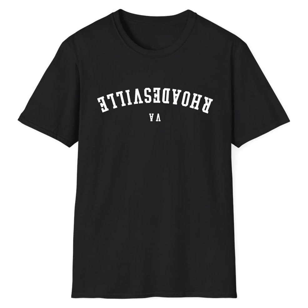 Rhoadesville VIRGINIA ARCHED - UPSIDE DOWN — Black